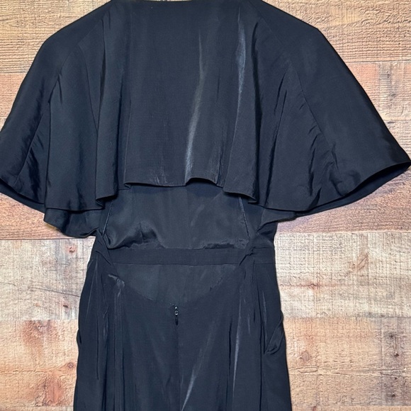 The Jetset Diaries Jumpsuit size XS Sahara Black Exposed Back Flutter Vneck Sexy - Picture 7 of 13